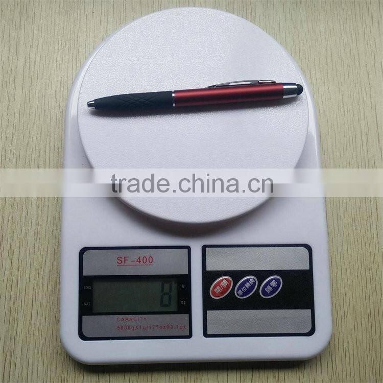 Export quality products chromed neb and black grip retractable stylus pens