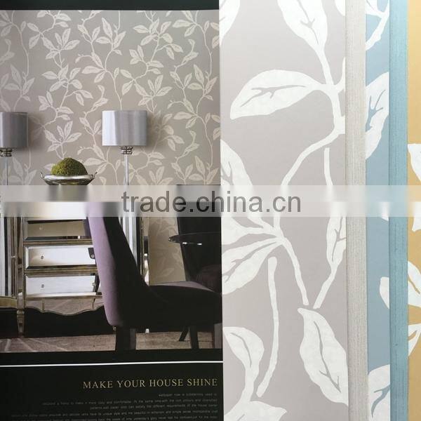 pretty flowers paper wallpaper for interior home decoration