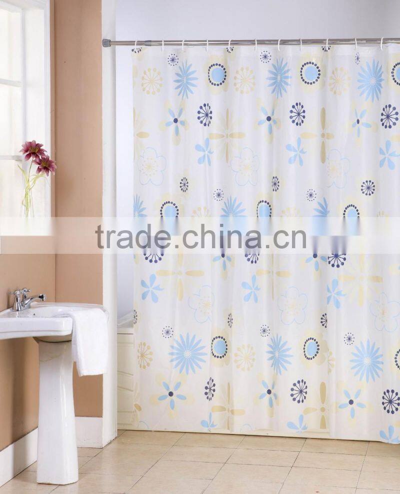 Wholesale Cheap Printed PEVA Shower Curtain