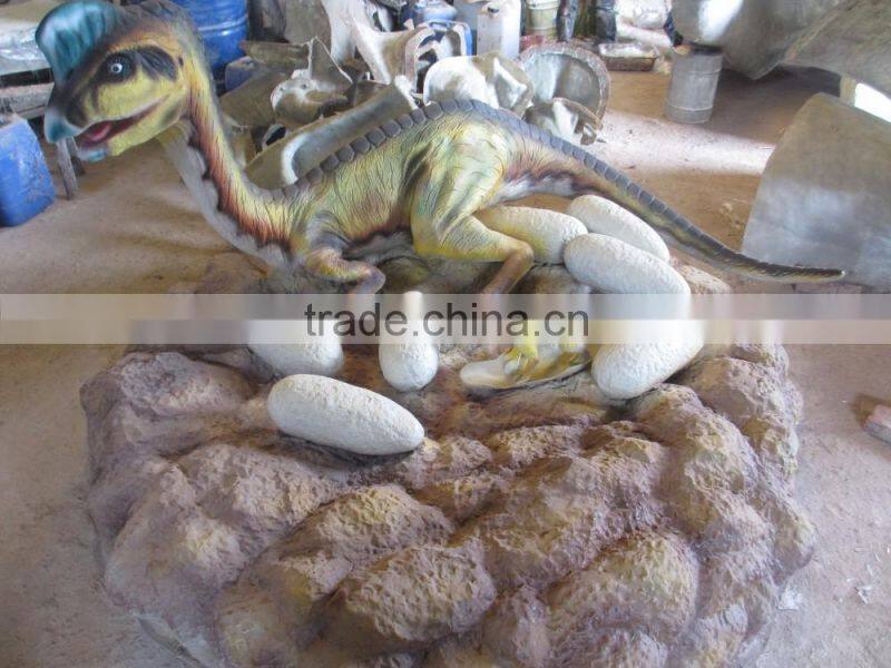 Fiberglass dinosaur statue for decoration