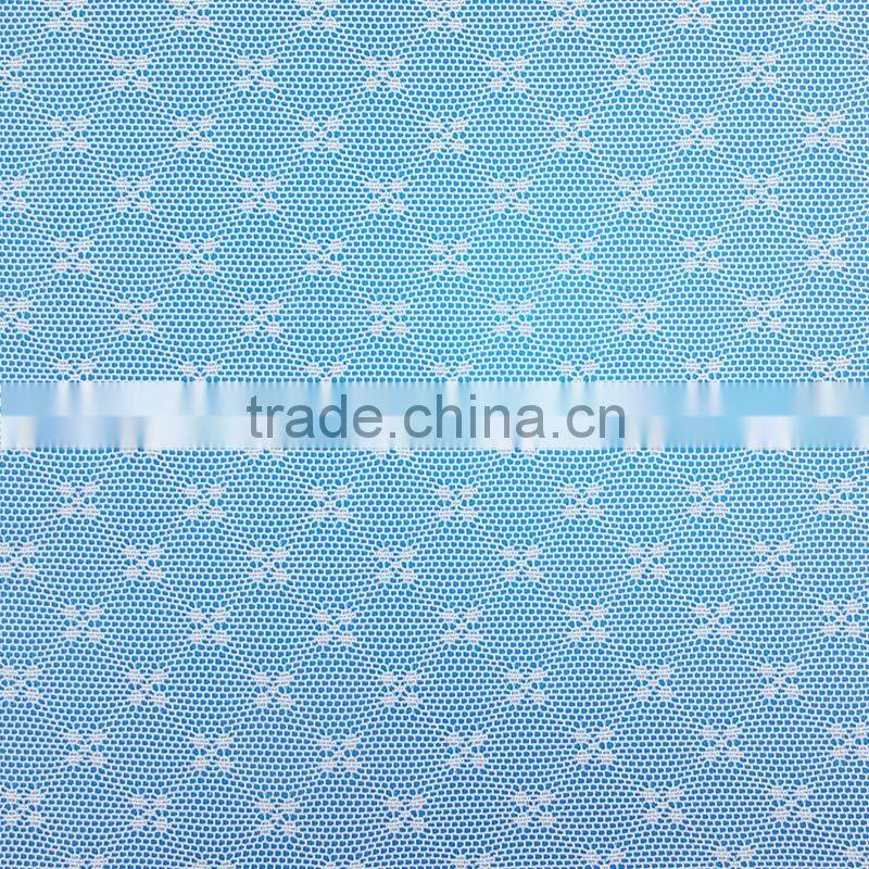 100%poly mesh little small flower fabric