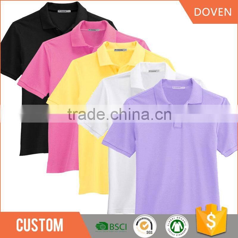 Wholesale custom staff uniform pique polo shirt
