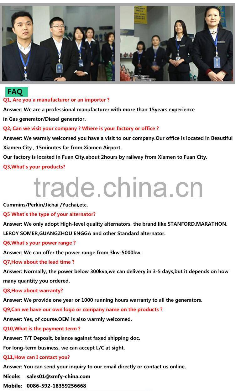 Low rpm generator cheap brushless electric diesel generator by Shangchai engine