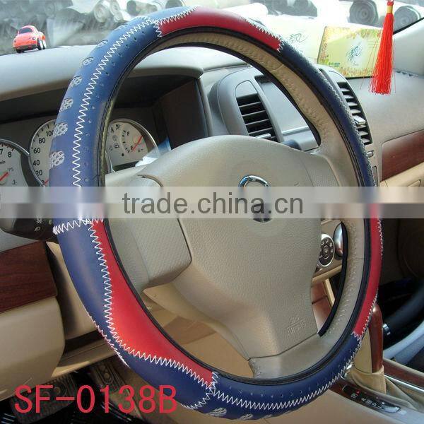 New design fashion dark color for girl steeering wheel cover in winter