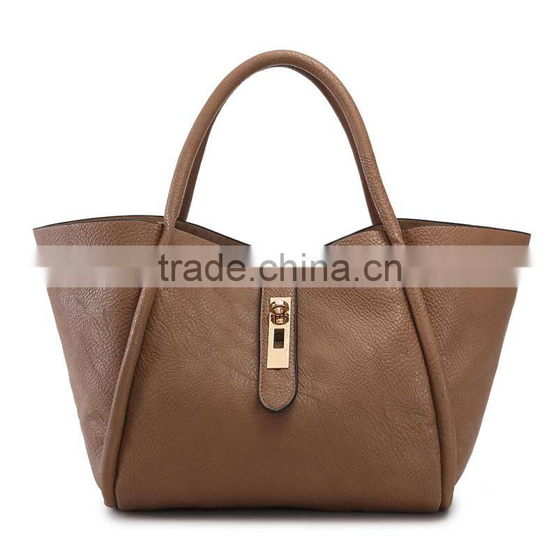 Autumn And Winter 2pcs/Set New Leisure PU Leather Lash Bags Women Tote Handbag For Sale China Factory