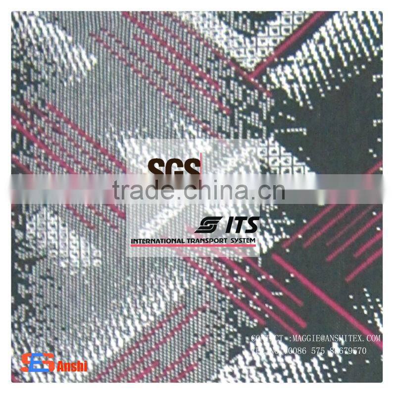 ES6017 100% rayon/polyester knit jacquard knitting fabric
