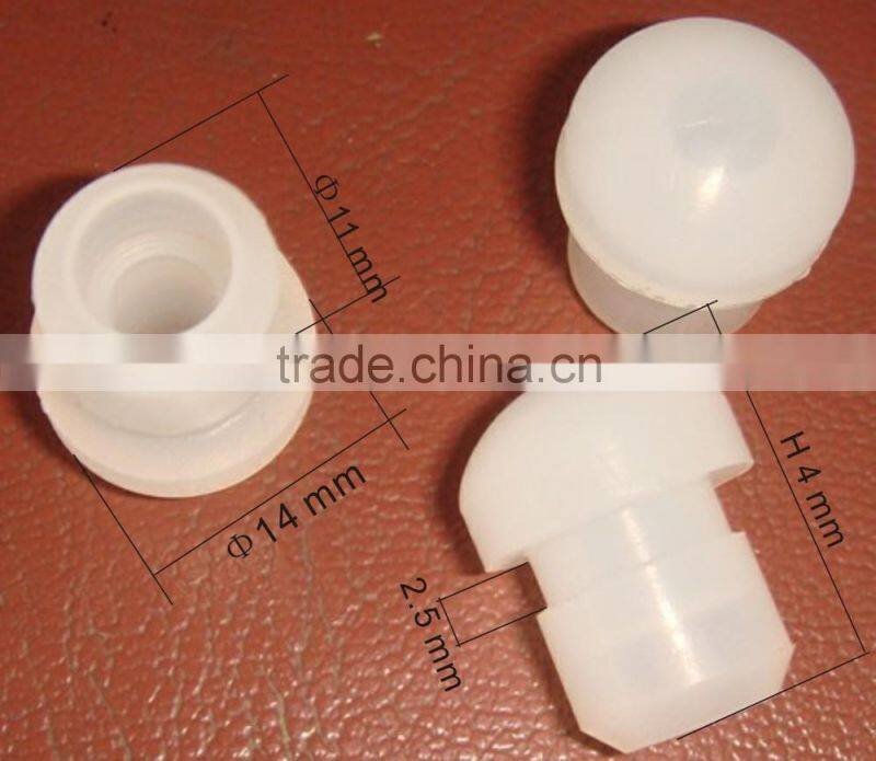 Impact Resisting Pole Endtip Rubber / Hit Resistant Small Rubber Sheath / 9.5mm Hole Pole Endcover Prpotector