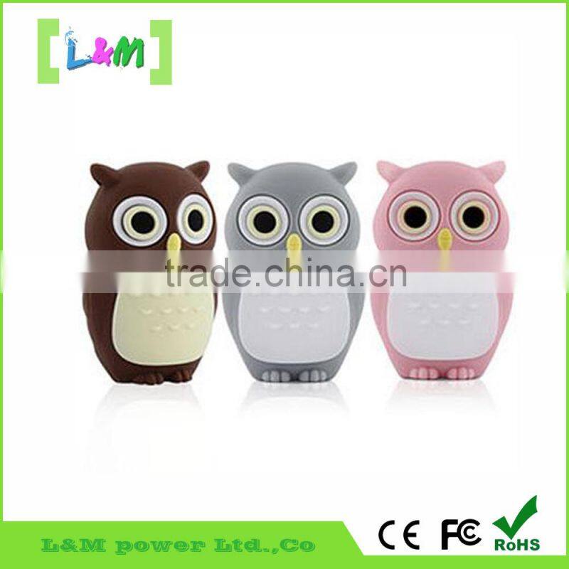 Promotion customized pvc usb 8gb flash drives/owl cartoon PVC usb flsh memory