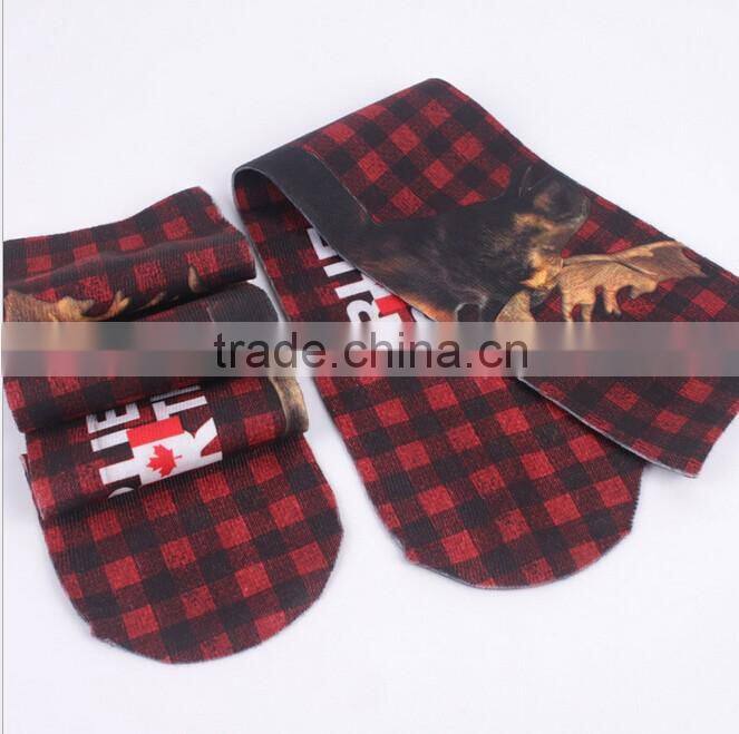 Factory wholesale 3D digital print men sports socks