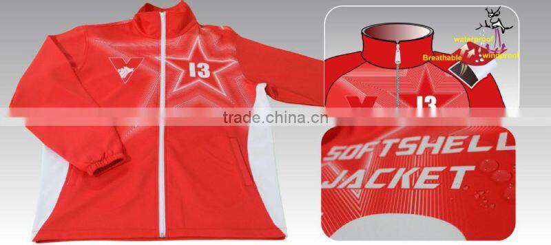 Dye sublimated softshell jacket