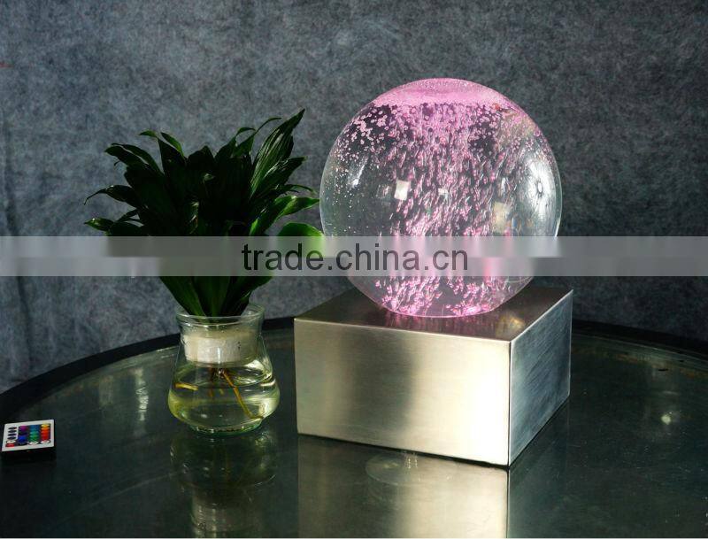 LED colorful Magic bubble sphere,table top fountain Magic ball