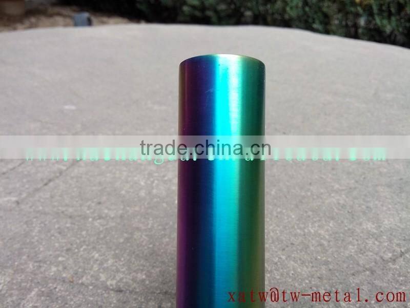 titanium MTB fork with rainbow colour rainbow colour MTB fork