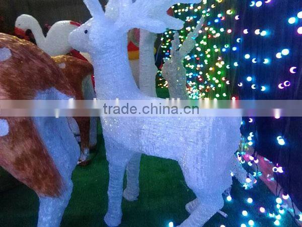 3D ABS led christmas reindeer motif light