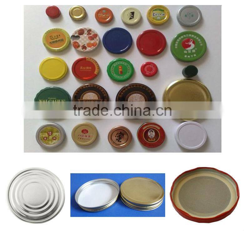 Twist-off Caps Screw Lids of Canned Fruit Glass Bottle Making Machine