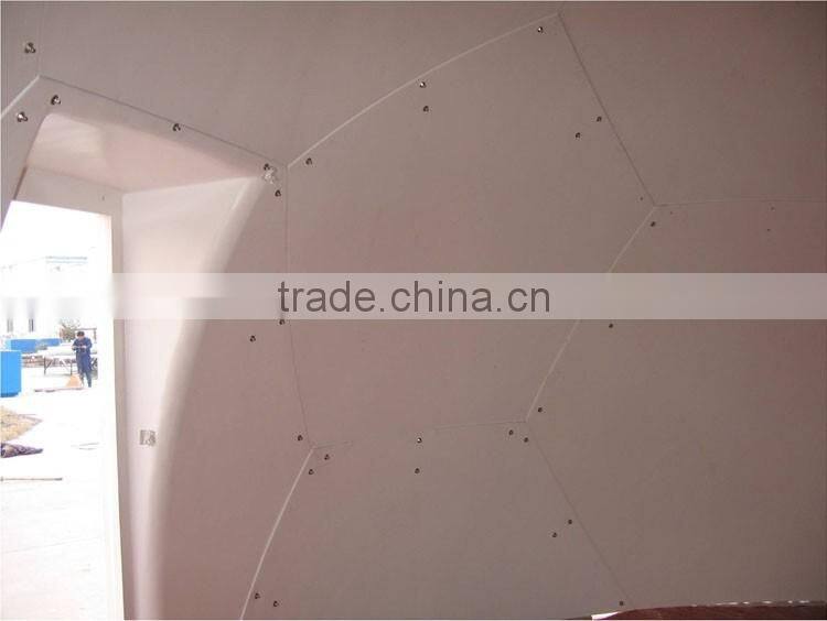 New developed fiberglass the prefab house container FRP Dome house