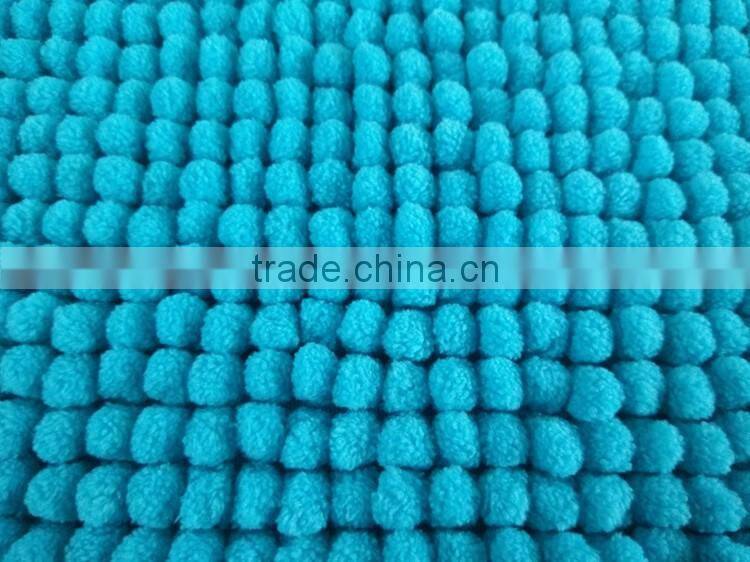 simple home textile chenille non-slip mat