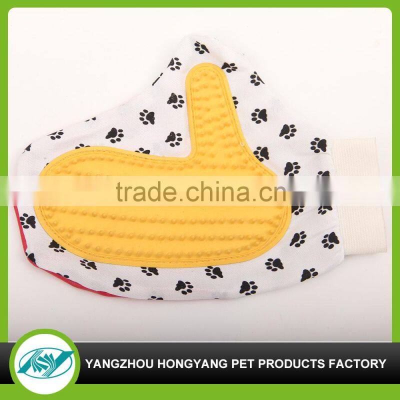 Latest dog rubber glove with cotton material inside