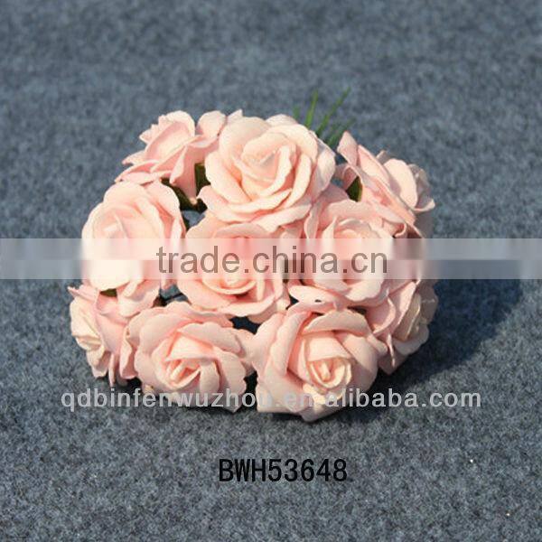 wholesale artificial PU Rose Bouquet for Wedding decoration