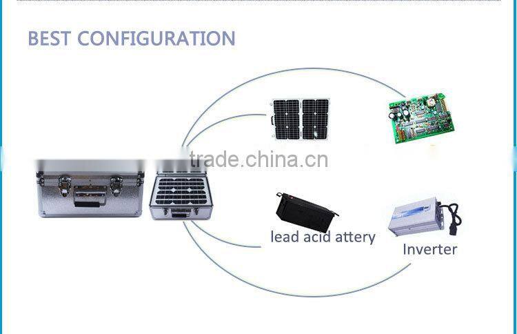 Removable portable 20W solar system solar mobile phone chargers