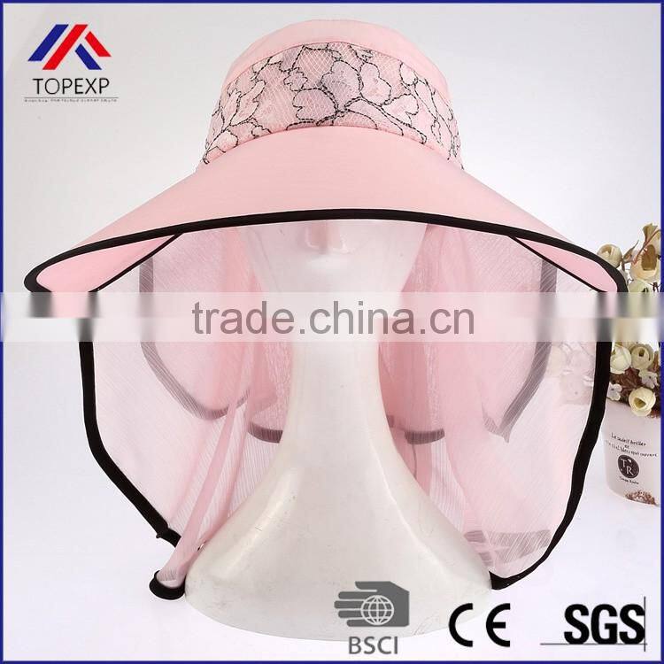 Travel Sun Hats For Women Chiffon Cape