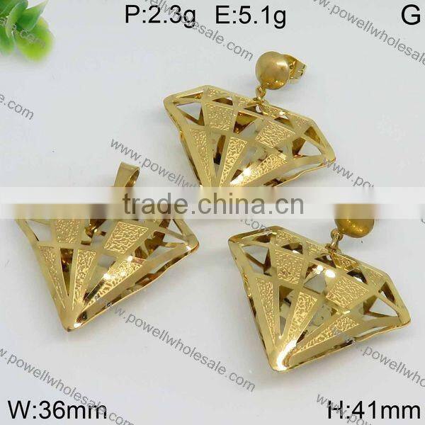 Hot deisgns wholesale jewelry from dubai gold plated jewelry set