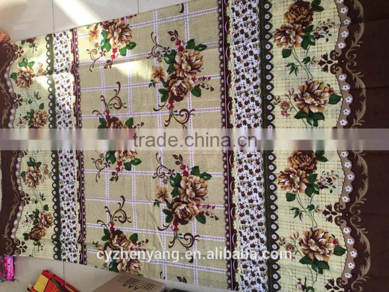 100% brushed polyester printed fabric for making bed sheets