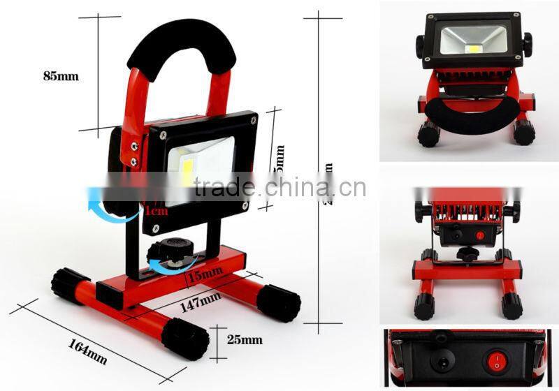portable led flood light,10W Battery Powered LED Flood Lights