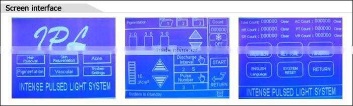 2014 CE Approved 3 years warranty hair removal machines for salon use