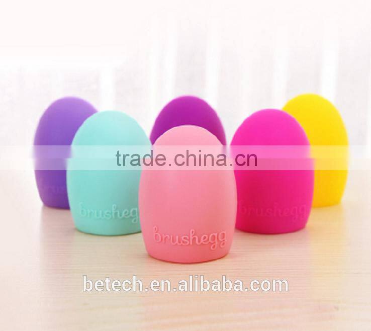 Makeup brush egg cleaning supplies The fashion colour makeup brush egg
