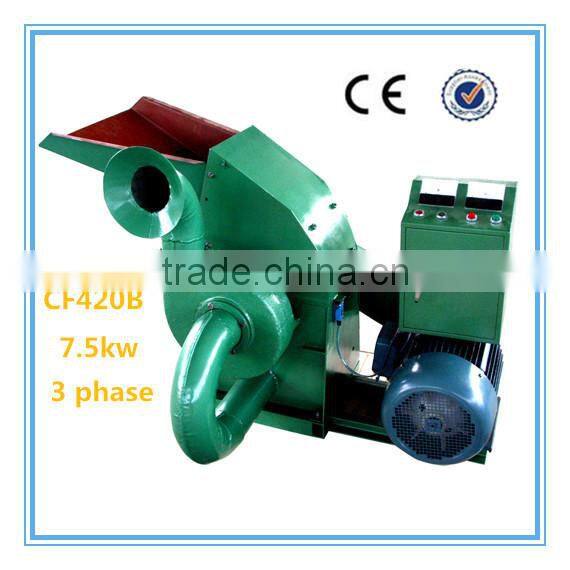 CE approved pine wood corn stalk hammer mill with cyclone/wood pellet crusher/animal feed grinder