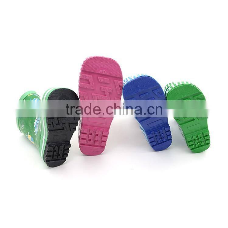Factory competitive price fashion boys and girls children rubber rain boots