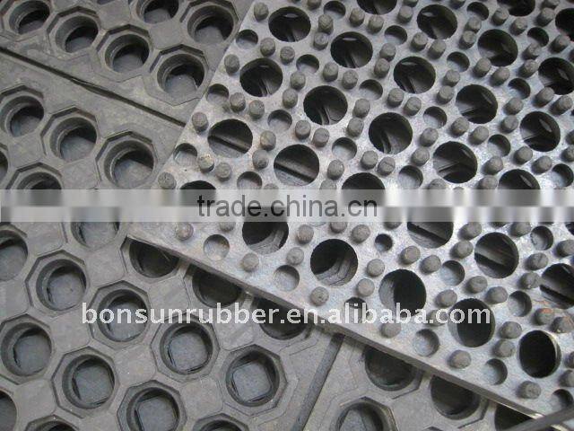 Kitchen use rubber floor matting
