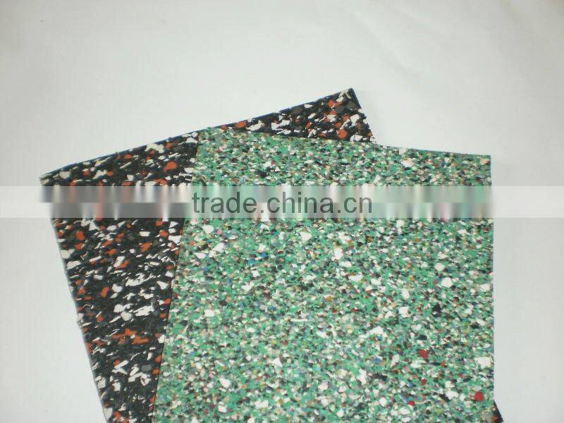 colorful rubber safety tiles