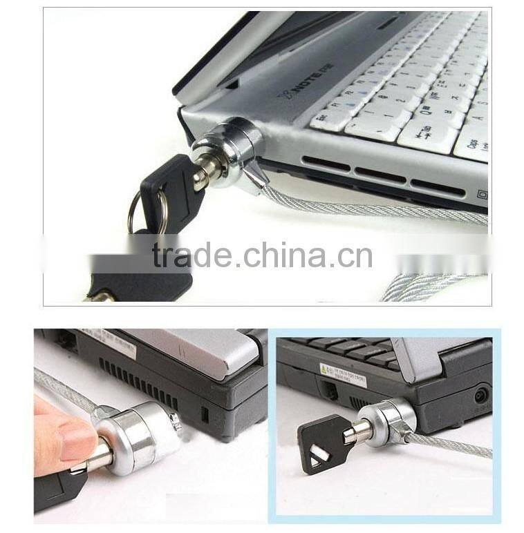 locked notebook with lock Notebook lock ,locked notebook,Laptop PC computer Anti-Theft Cable Chain Lock 1.2/1.8/2m