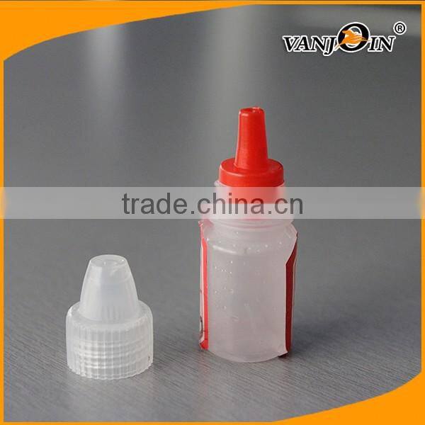 5ml Portable Eye Dropper Bottles with Red Child Safety Dropper Lids