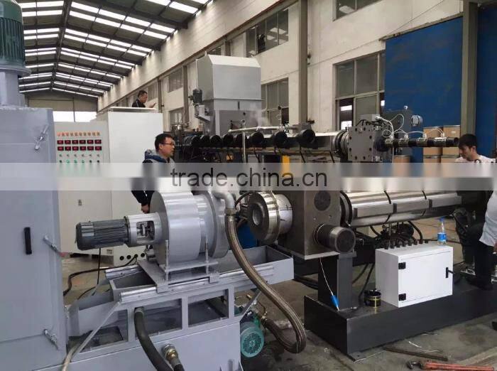 waste plastic pe LDPE HDPE film three stage water ring hot cut pellletizing recycling line