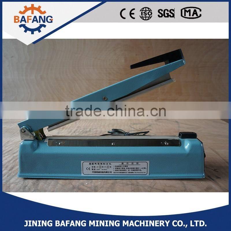 bag sealing and shrinking ,hand pressing plastic bag impulse side-cut sealer , band sealer