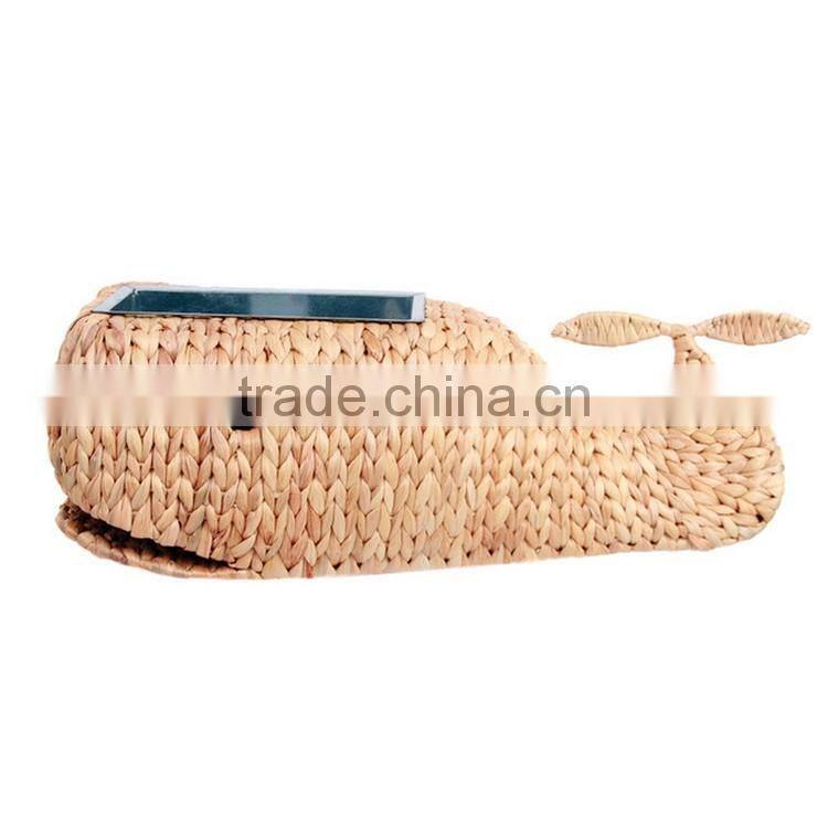 Novelty planters indoor decorative flower pot stand straw woven flower pot molds