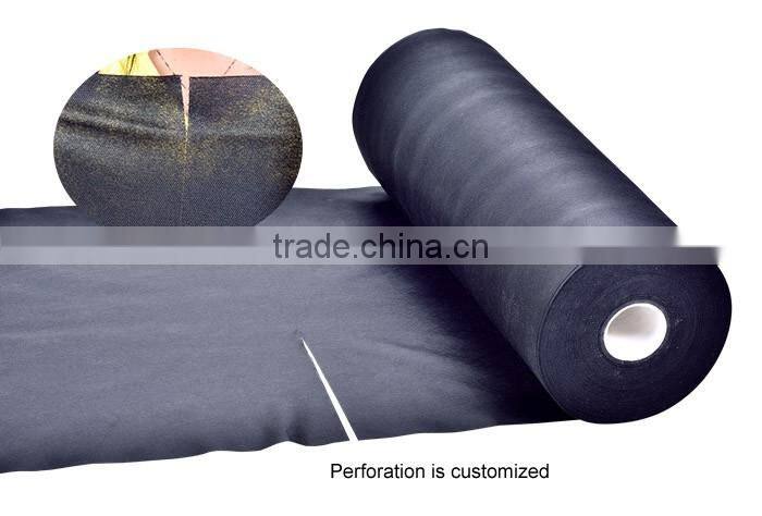2015 Best Selling Black Perforated PP Spunbond Nonwoven fabric for Dust Cover