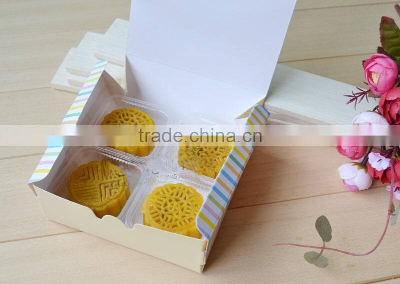 small beautiful transparent disposable cake/mooncake packing plastic inner tray