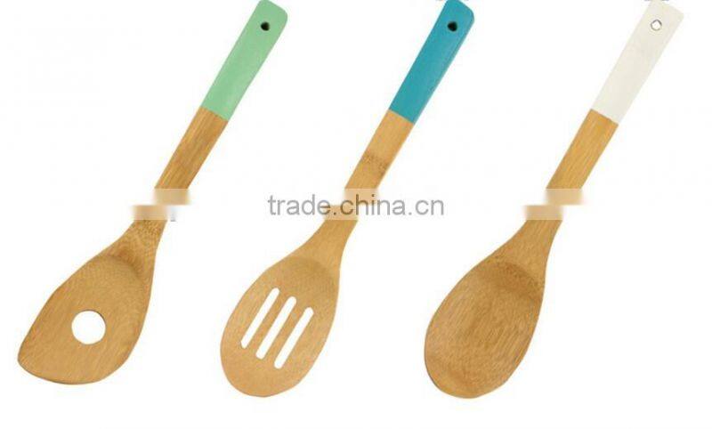 Eco-friendly Long Handle Spoon & Spatula-Bamboo kitchen tools set