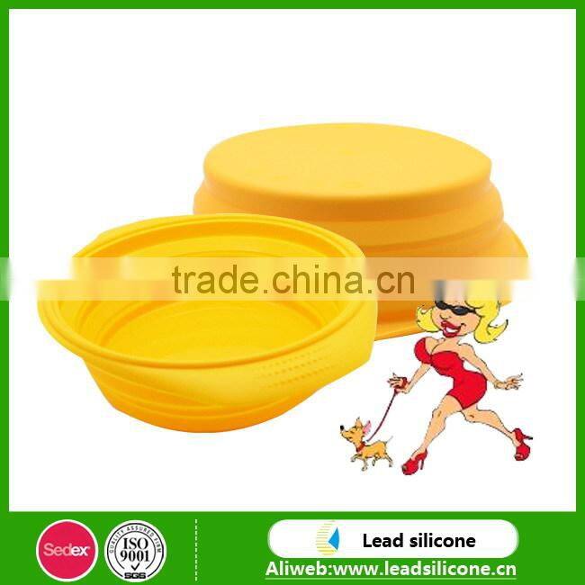 LFGB Certification Healthy Silicone Folding Pet Bowl