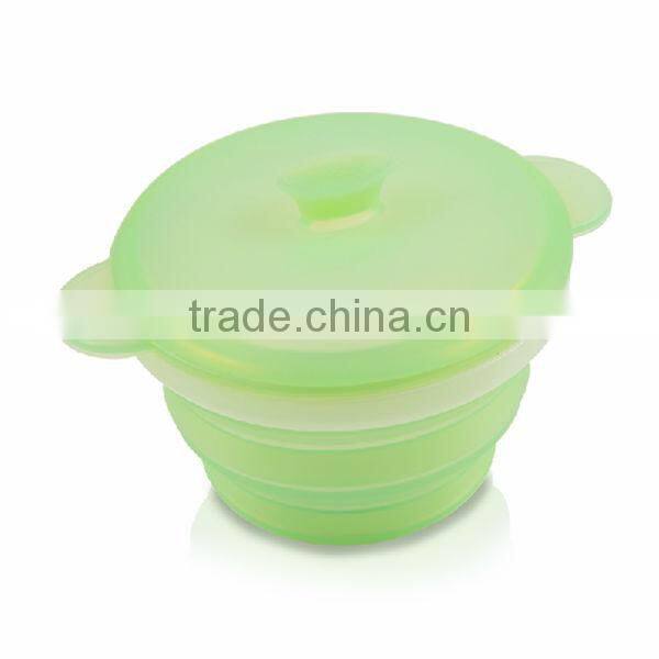 Sedex Approved Factory Hot Selling silicon foldable bowl with factory price