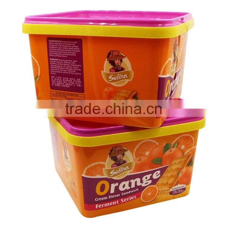 Rectangular Food Transport Container with Lid, Plastic Packing Container Disposable Clear Cup