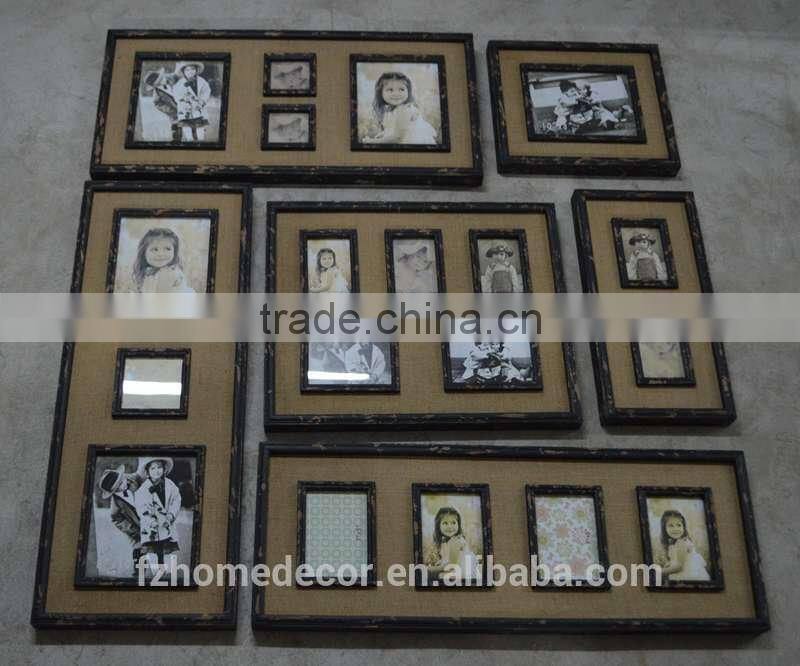 decorative multi wooden picture photo frame with blackboard decor