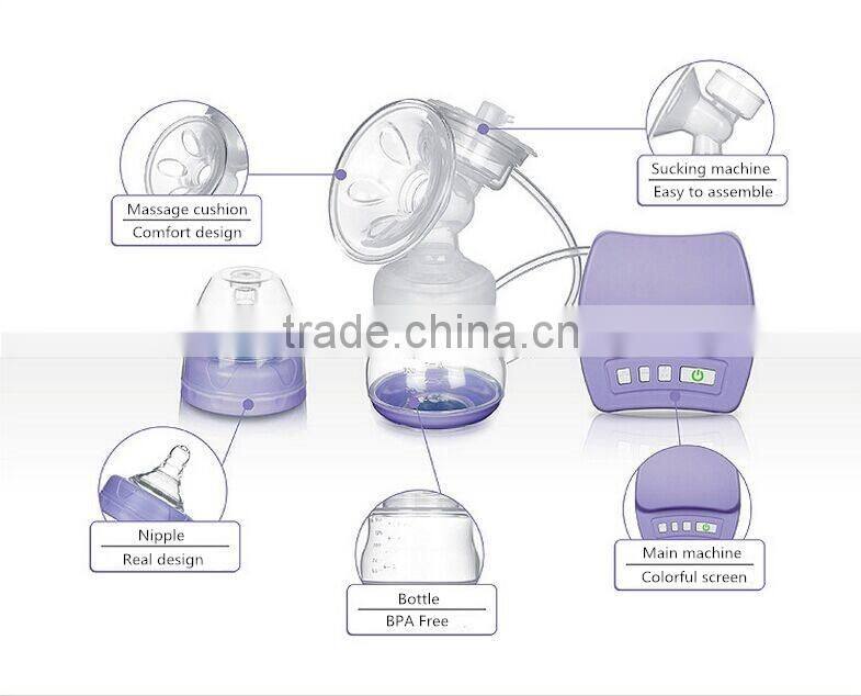 High Quality Silicone BPA Free Breast Pump Mom Use Electric Breast Pump For Baby Feeding FDA Approval CE Certified Milk Pump