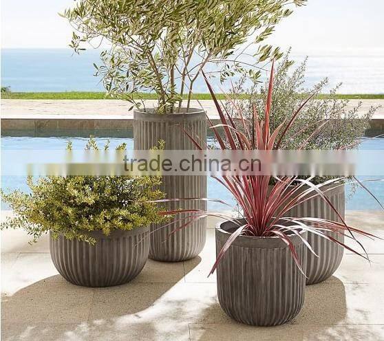 Cheap fiberglass planters wholesale european flower pot for sale