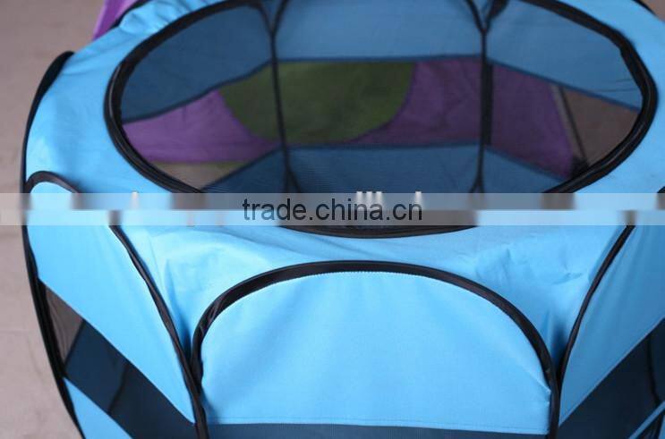 Folding Octagonal Foldable pet house Pop up pet bed tents Pet Playpen cage