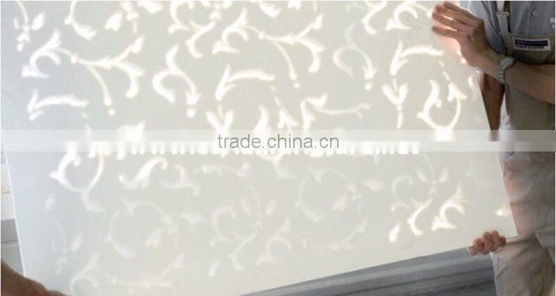 Design acrylic solid surfaces decorating wall