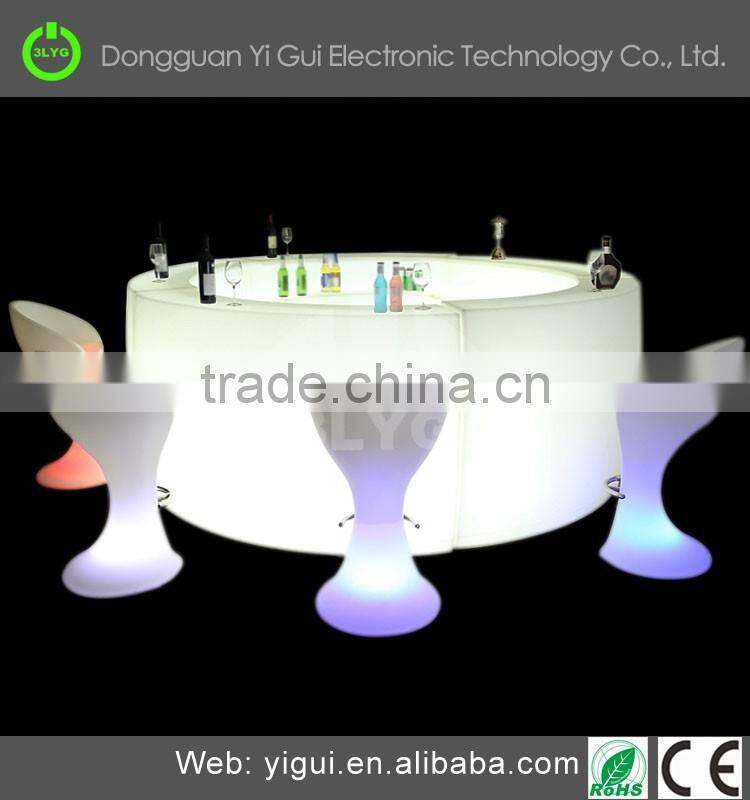 commercial LED glowing light stool chairs for party